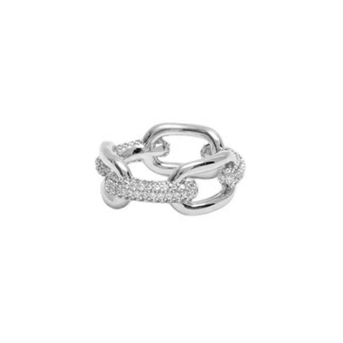 ダニエルウェリントン DANIEL WELLINGTON Crystal Link Ring 68 S リング DW00400623 レディース メンズ シルバー リング